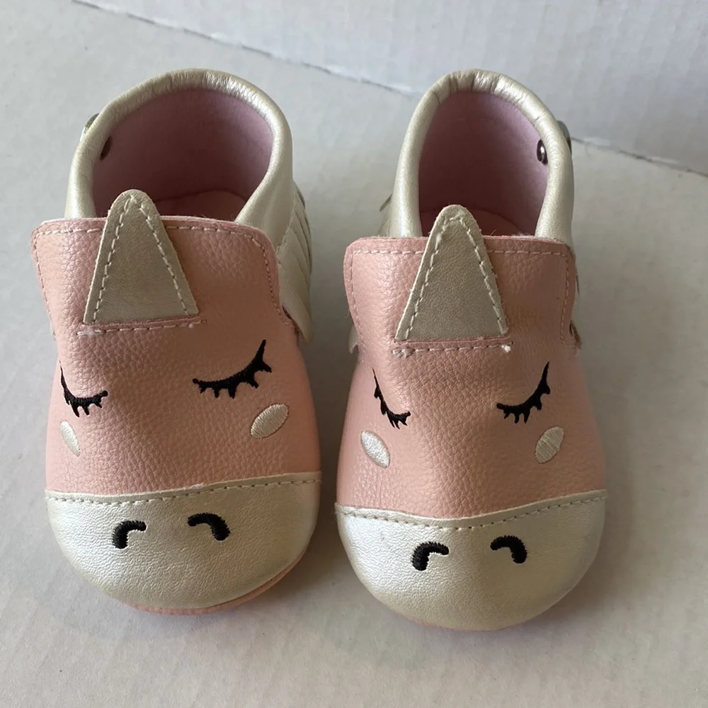 Nicole Miller New York unicorn baby crib shoes